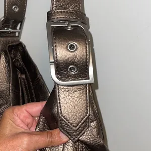 ROCKPORT Women’s Faux Leather Brown Metallic Shoulder Bag PocketBook‎ Adjustable thumbnail 4