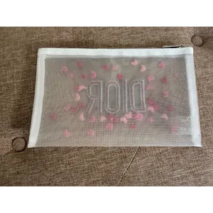 Christian Dior Embroidered Hearts Cosmetic Pouch thumbnail 2