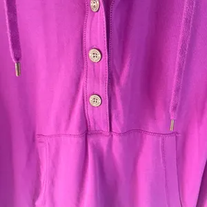 Lauren Ralph Lauren Women's Size Large Purple‎ Pink Half Button Light Sweater thumbnail 5
