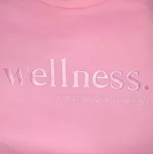 baby pink oversized sweatshirt wellness thumbnail 3