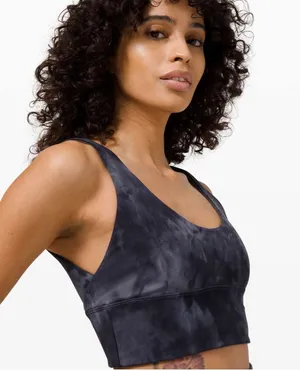Lululemon Diamond Dye / Graphite Grey Align Reversible Light Support Size 4 thumbnail 9