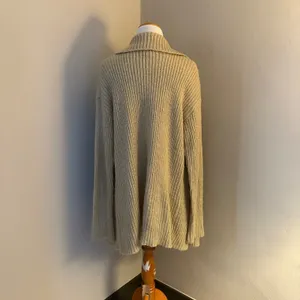 Judy Blue Chunky Knit‎ Open Front Cardigan Sweater Beige Wool Blend Medium/Large thumbnail 3