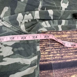 Kensie Jeans Camo Women’s Denim Army Military Sherpa Jean Jacket Full Zip Large thumbnail 7
