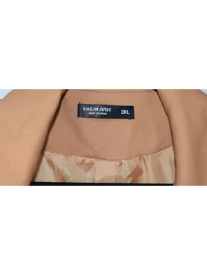 SHEIN Curve Tan Double Breasted Sleeveless Blazer Vest Plus Size 3XL thumbnail 3