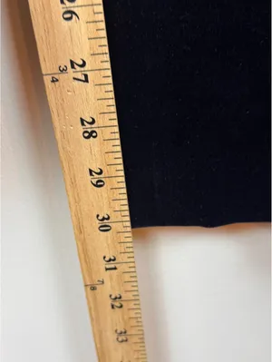 Saks Fifth Avenue Madison Fit Navy Velvet Straight Leg Pants Size 12 Cotton thumbnail 10