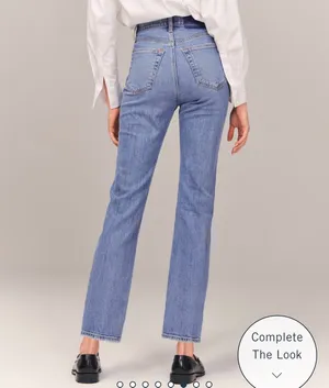 Abercrombie Ultra High Rise Ankle Straight Jean thumbnail 3