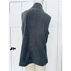 Ruff Hewn - Cranberry Knit Gray Fleece Back Full Zip Vest - Women's Large thumbnail 2