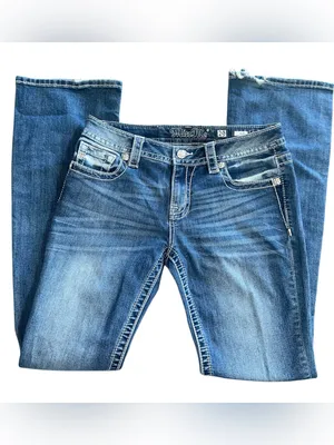 Miss Me Western Floral Border Bootcut Jeans! thumbnail 5