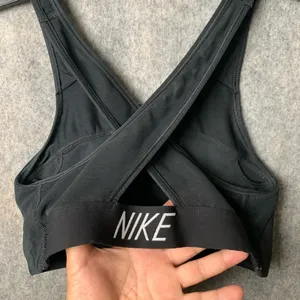 Nike Dri Fit Women Size Medium Black athletic Sports‎ Bra Mesh thumbnail 5