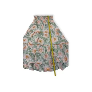 Free People NWT Green 100% Cotton Midi Dress Size XL Made In India thumbnail 10