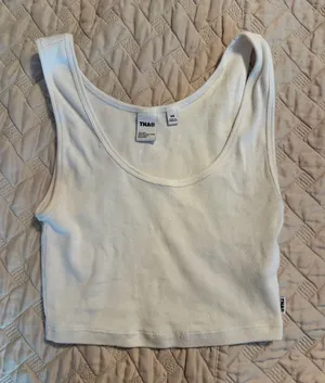TNA Aritzia Tank Top Crop Ribbed thumbnail 1