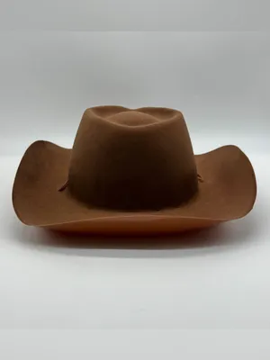 Cowboy Hat Brown Western Felt Rodeo Style with Adjustable Chin Strap New Unisex thumbnail 3