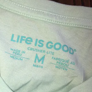 Life is good green graphic T-shirt chillin and grillin size medium thumbnail 5