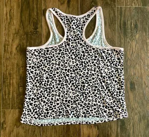 Animal Print Racerback Top Pink Size L thumbnail 5
