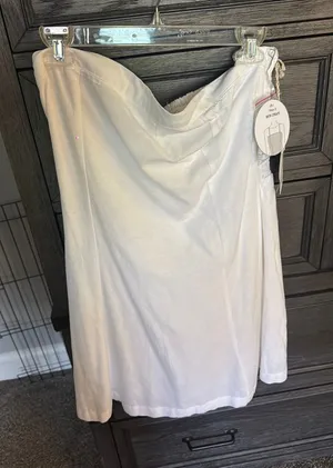 Strapless dress White Size M thumbnail 1