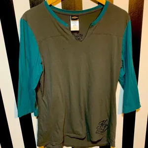 Y2K Woman’s Harley-Davidson 3/4 Sleeve Tee Shirt XXL 12/14/16 Retro Vintage thumbnail 1