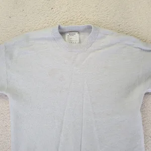 NAADAM 100% Cashmere Crew Neck Sweater Light Blue‎ Size Medium STAINS thumbnail 3