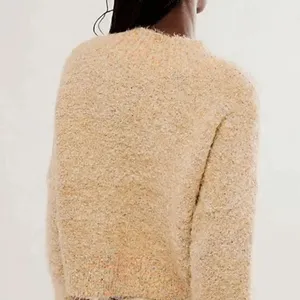 Free People Stardust Colorful Soft Cozy Fuzzy Pullover Sweater XL NEW thumbnail 9