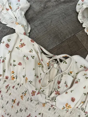 Reformation Emmaline Floral Print Mini Dress thumbnail 7