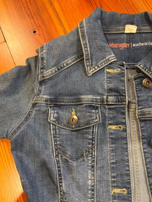 Wrangler Classic Blue Denim Jean Jacket Size S thumbnail 6