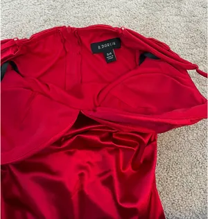 Mini Homecoming Dress B. Darlin Red thumbnail 3