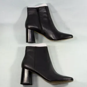 Bella Vita Size-12M Womens Wilma Square Toe Ankle Boot‎ - Black Leather thumbnail 8