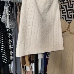 For Love & Lemons Cream Textured Swim Mini Skirt Womens Small EUC thumbnail 4