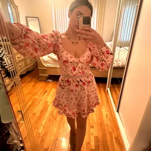 Altar’d State Pink Kate Floral Mini Dress Size Largebustier corset bodice thumbnail 4