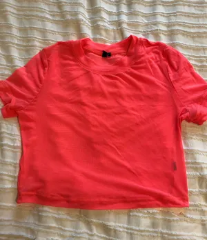 Urban Outfitters Neon Pink Mesh Crop Top thumbnail 1