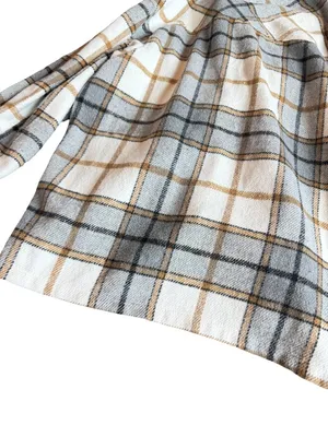 Bohme Plaid Flannel Shacket Shirt Jacket Snap Down Button Pockets Medium Women's thumbnail 14