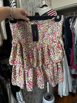 VERO MODA NWT  Floral Mini Skirt thumbnail 2