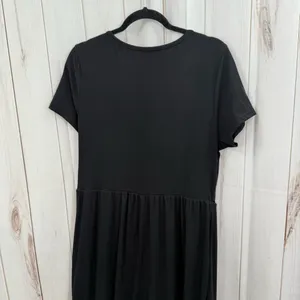Cider Women’s 2XL Black Ribbed Wide Leg Jumpsuit Plus Size Stretchy thumbnail 4