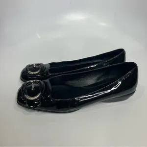 Cole Haan black flats patent leather size 7.5‎ thumbnail 2
