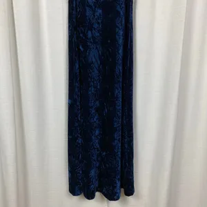 Natural Life Dark Blue Crushed Velvet Sleeveless Maxi Dress Sz.XS thumbnail 7