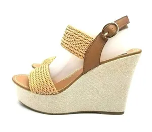 Steve Madden Engel Womens Woven Slingback Platform Wedge Heel Sandal Size 9.5 M thumbnail 1