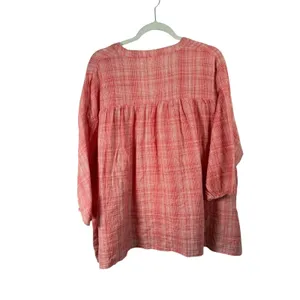 Roller‎ Rabbit Orange Embroidered 100% Cotton Tassel Blouse Preppy Womens Medium thumbnail 8