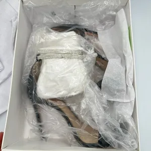 SCHUTZ Leanna Heels Women US 6 Black Crystal Ankle Strap Stilettos Gala‎ Event thumbnail 6