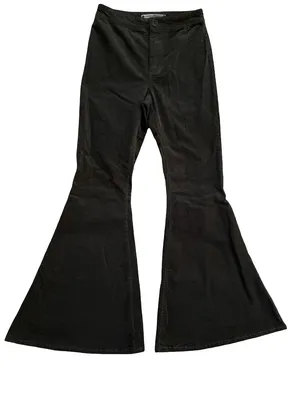 Women’s Grayish-Green Flared Jeans thumbnail 1