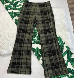 ONA by Yoon Chung Plaid Kick Flare Pant thumbnail 4