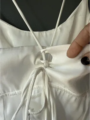 Hello Molly Elegant White Spaghetti Strap Maxi Dress thumbnail 6