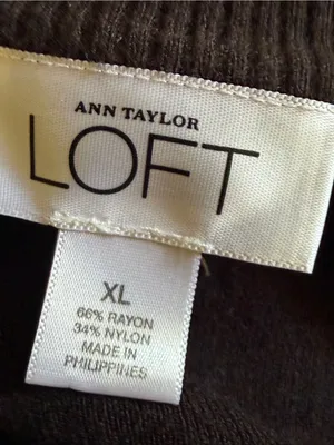 Ann Taylor Loft Black Cardigan Sweater Womens Button Down Long Sleeve Size XL thumbnail 4
