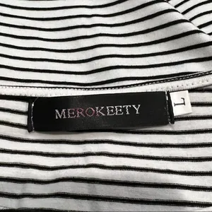 MEROKEETY Size‎ Large L Stripe Dress Casual Pockets 3/4 Sleeves thumbnail 5