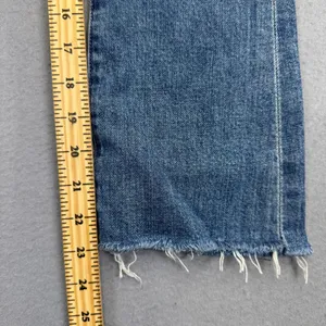 MOTHER The Hustler Ankle Fray Jeans Blue High Rise Bootcut Flare Size 23 thumbnail 9
