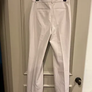 EXPRESS Editor Boot Mid Rise Dress Trouser Pant Size 6 Cream Khaki thumbnail 2