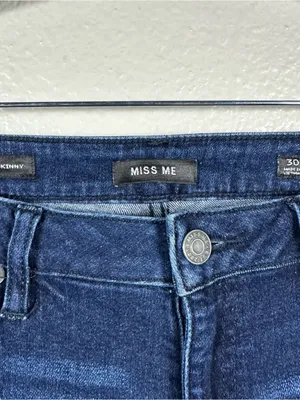 Miss Me Skinny Dark Indigo Jeans SZ:30 thumbnail 8