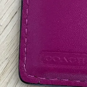 Coach Wallet Bifold Leather Pink Y2K thumbnail 6