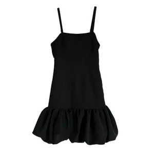 Chelsea28 Romy Womens XS Black Bubble Hem‎ Mini Dress Adjustable Straps thumbnail 2