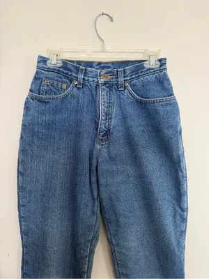 L.L. Bean Vintage Fleece Lined Jeans size 6 Petite - Double L Relaxed Fit thumbnail 2
