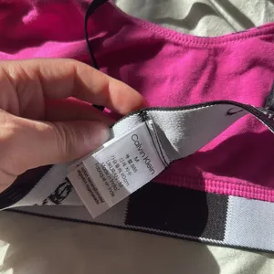 CALVIN KLEIN women's 1996 Unlined Bralette, Palace Pink Tiger Print, Size M thumbnail 4