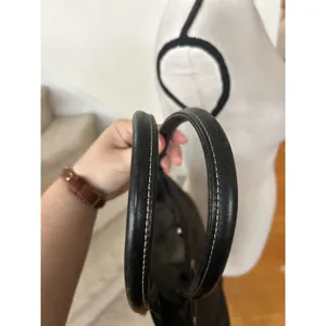 Vintage Dooney & Bourke Black Fabric & Leather Shoulder Bag thumbnail 4